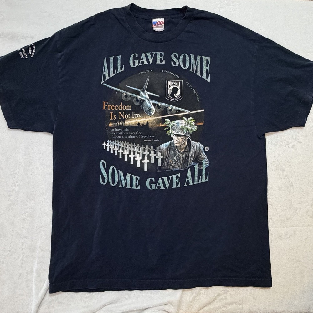 Columbus Ohio Veterans Board Memorial Shirt 2XL Murina Remembrance USA Made